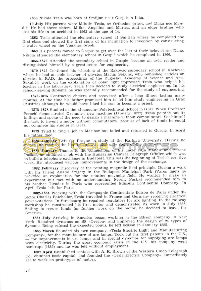 Nikola Tesla: Programme of Celebrations (1976) - Page 28