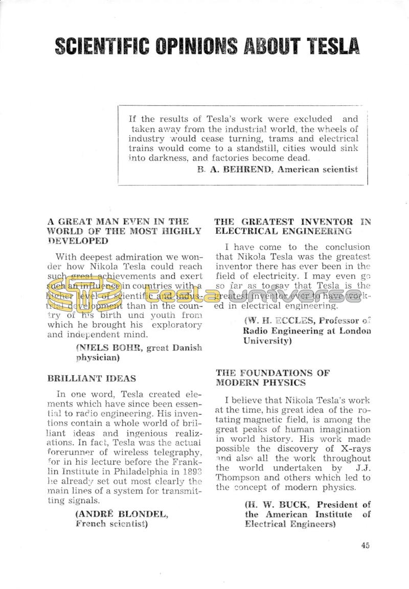 Nikola Tesla: Programme of Celebrations (1976) - Page 45