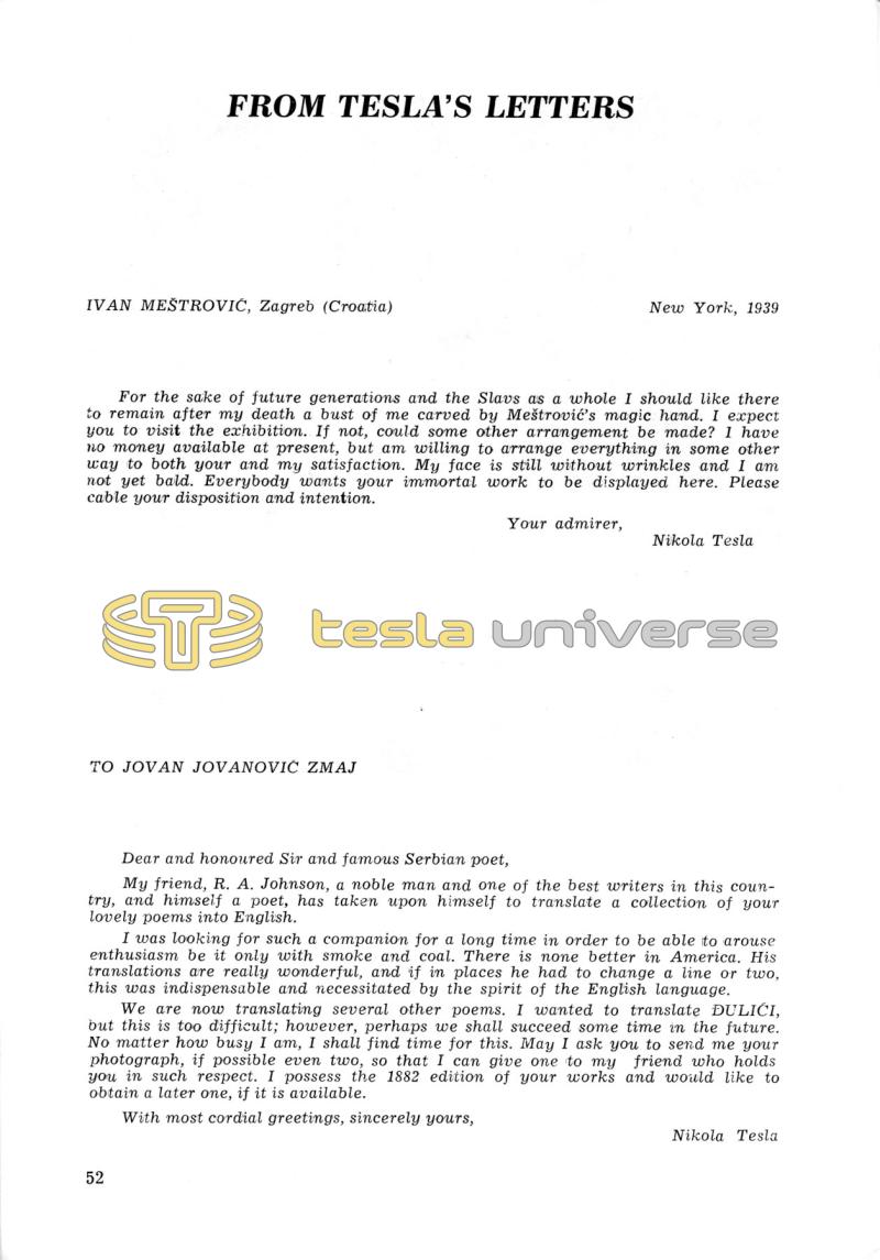 Nikola Tesla: Programme of Celebrations (1976) - Page 52