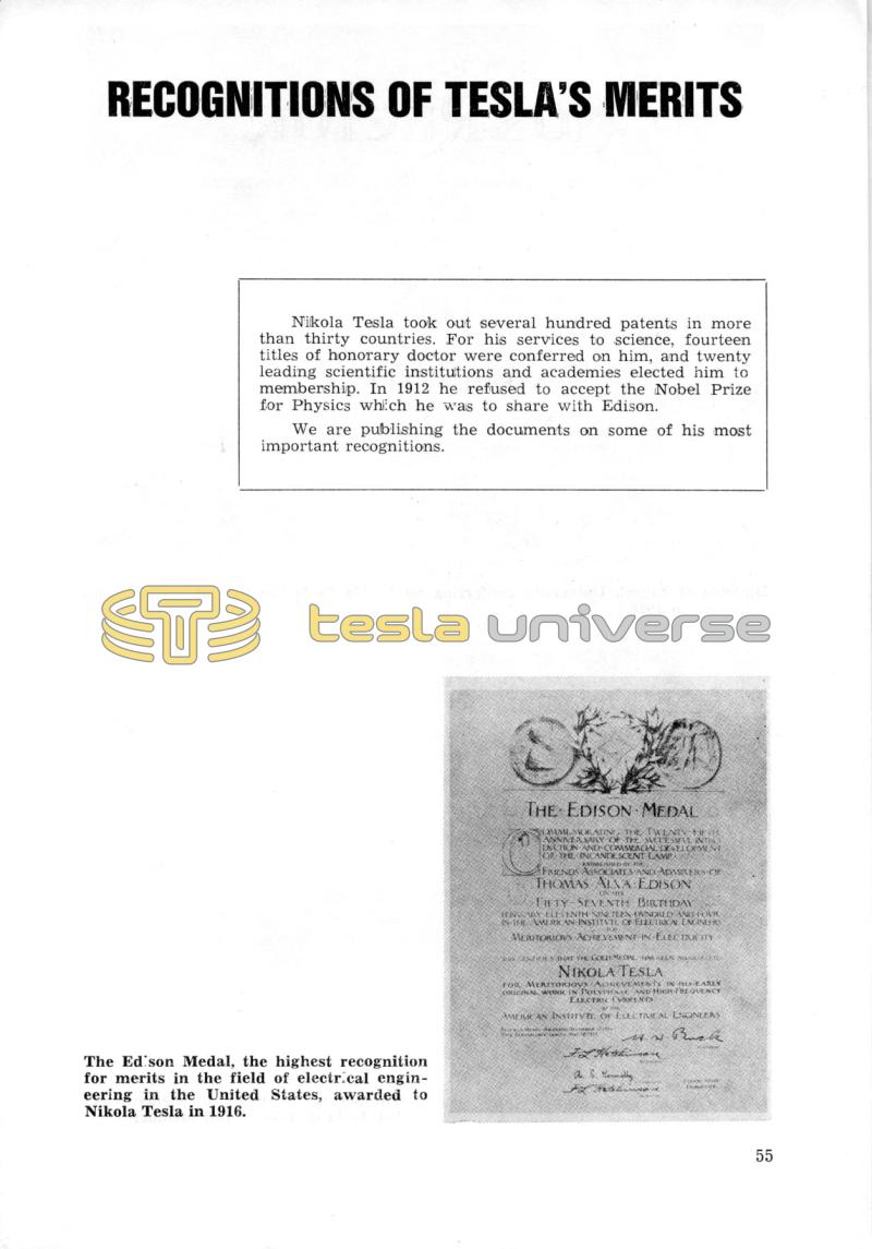 Nikola Tesla: Programme of Celebrations (1976) - Page 55