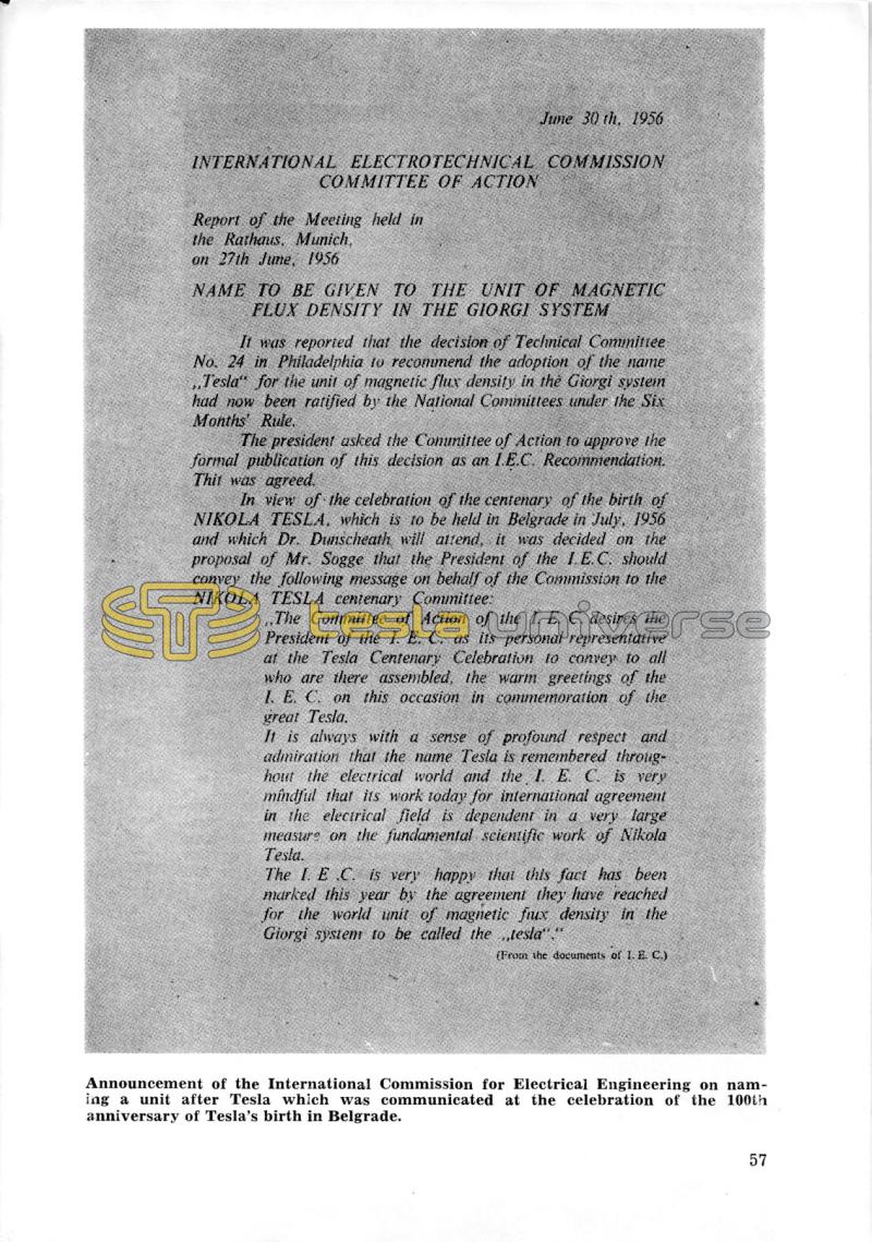 Nikola Tesla: Programme of Celebrations (1976) - Page 57