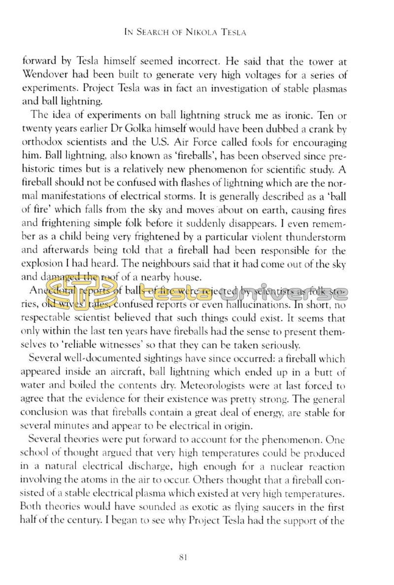 In Search of Nikola Tesla - Page 81