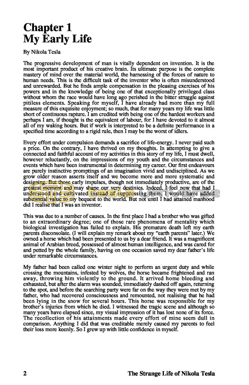 The Strange Life of Nikola Tesla - Page 2