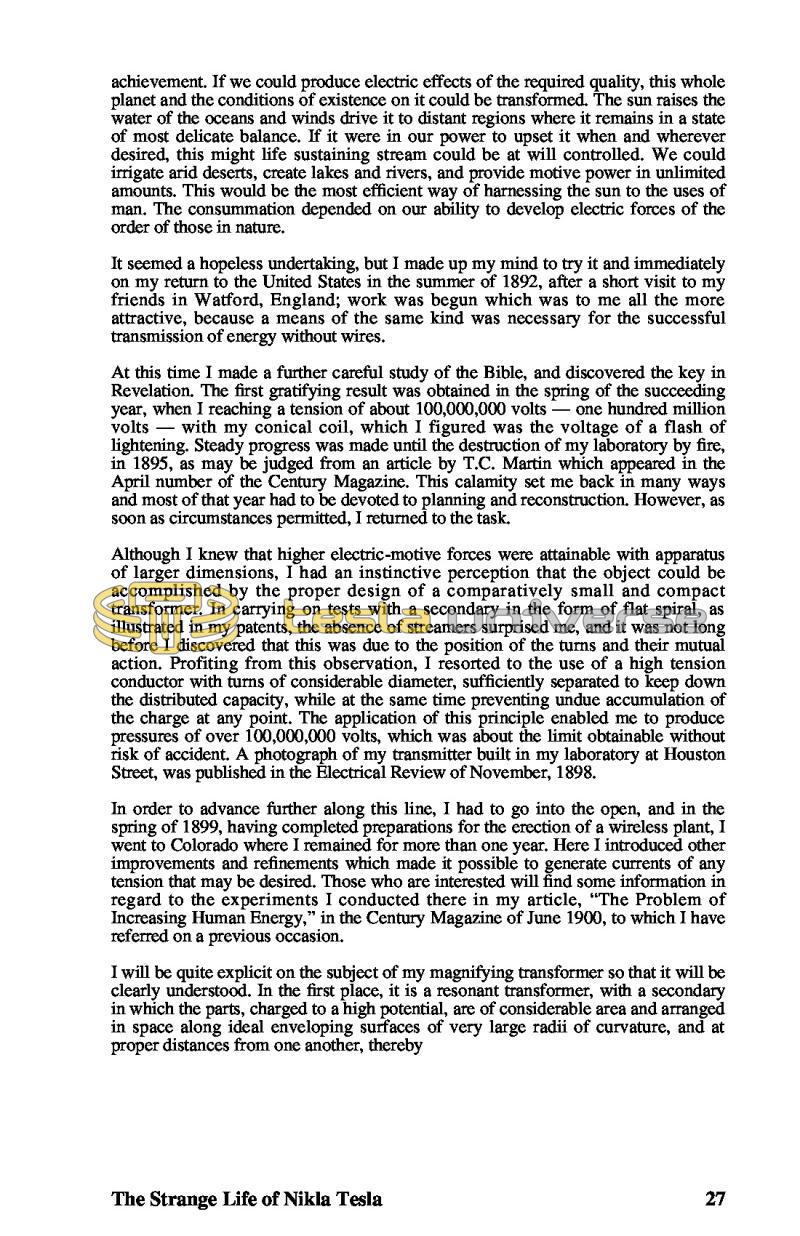 The Strange Life of Nikola Tesla - Page 27