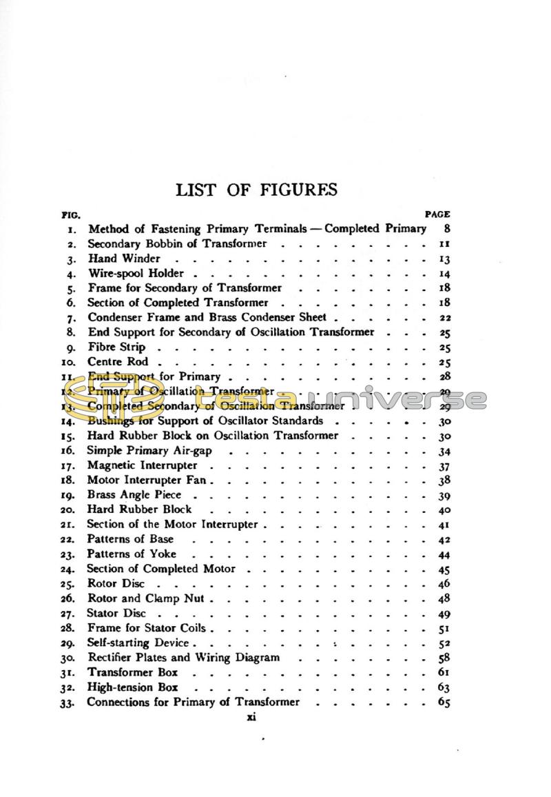 The Tesla High Frequency Coil: Its Construction and Uses - Page xi