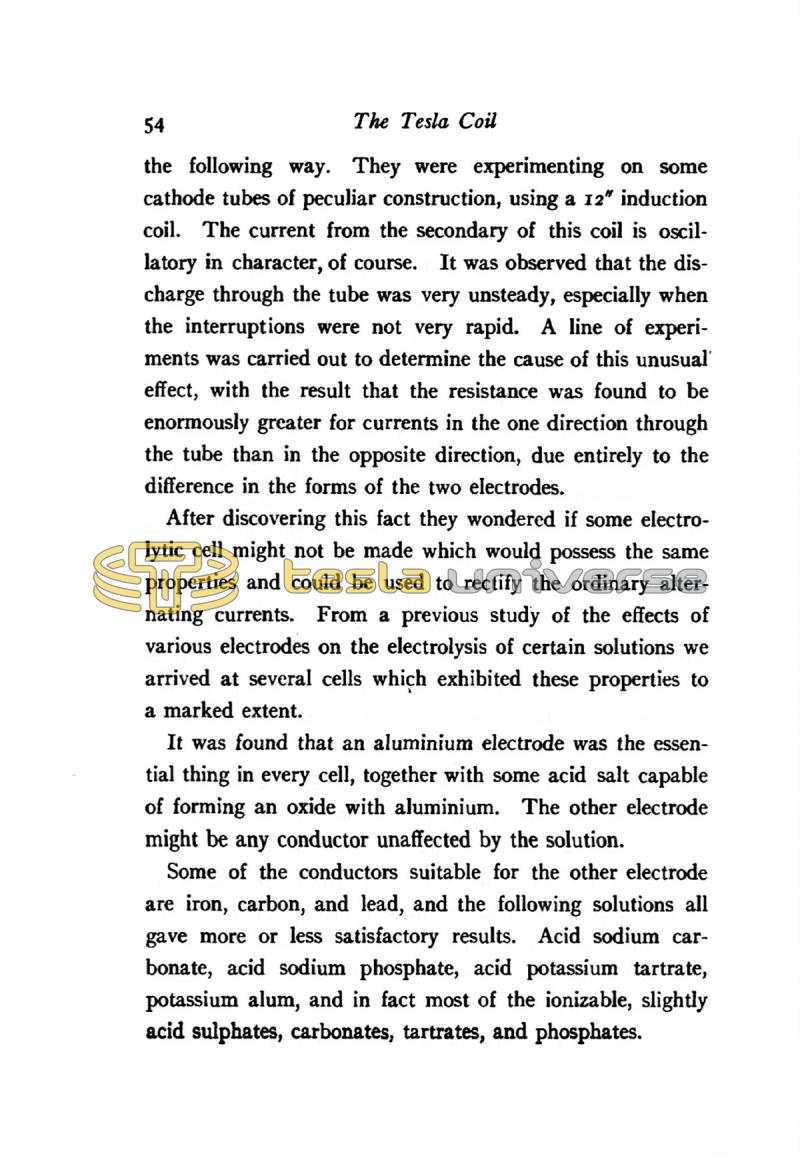 The Tesla High Frequency Coil: Its Construction and Uses - Page 54