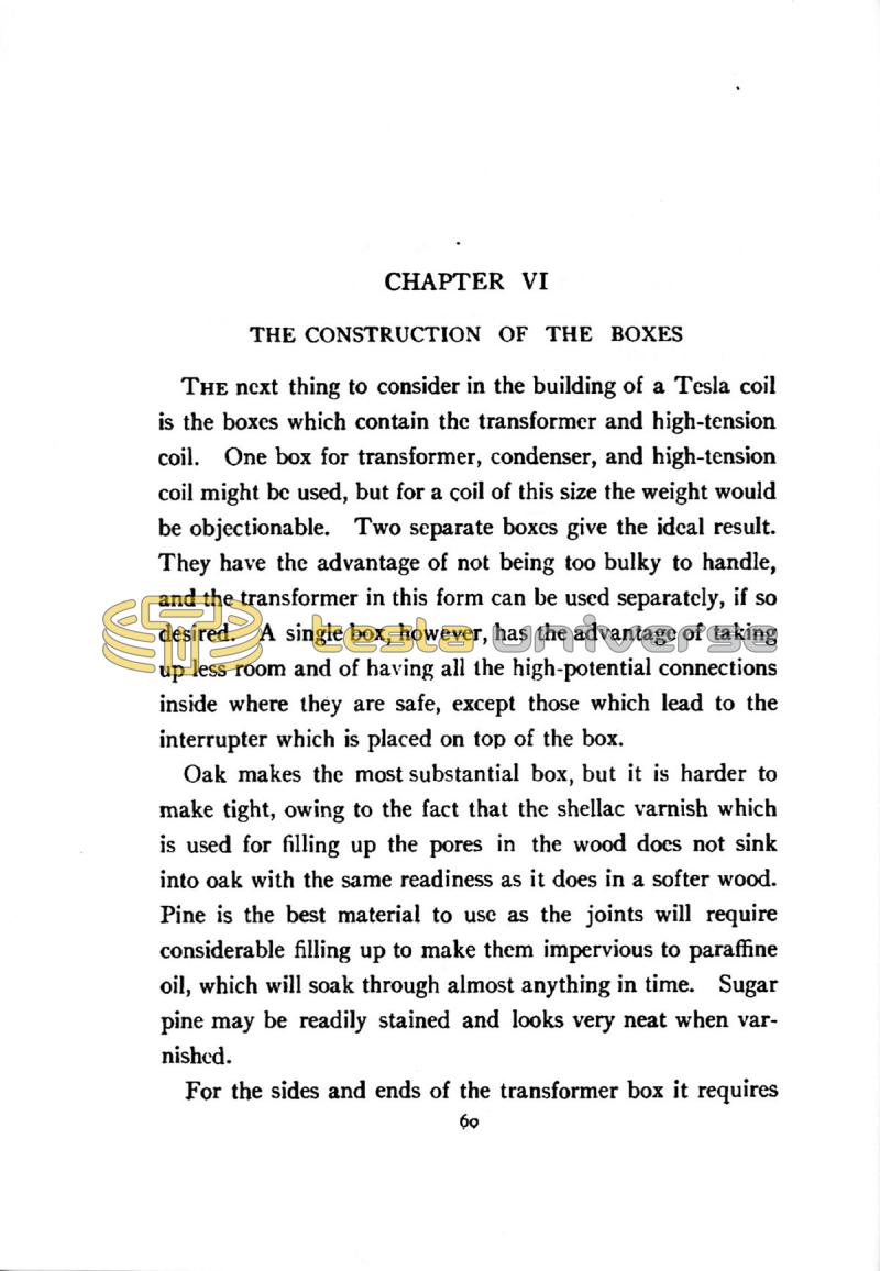 The Tesla High Frequency Coil: Its Construction and Uses - Page 60
