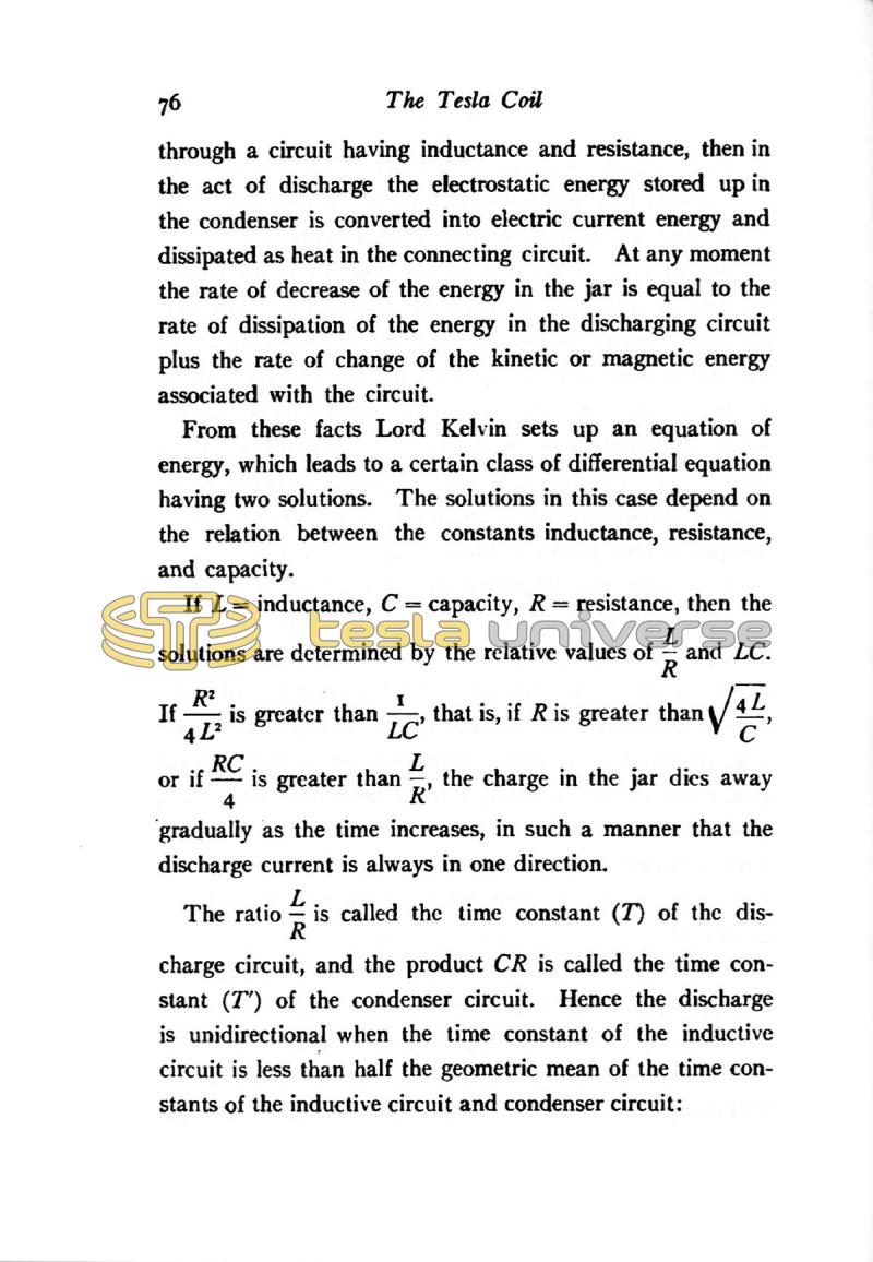 The Tesla High Frequency Coil: Its Construction and Uses - Page 76