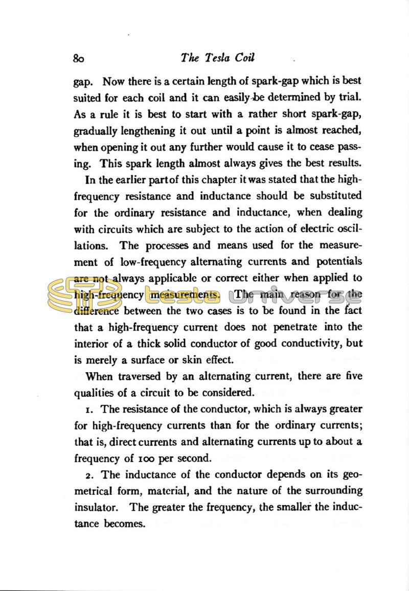 The Tesla High Frequency Coil: Its Construction and Uses - Page 80