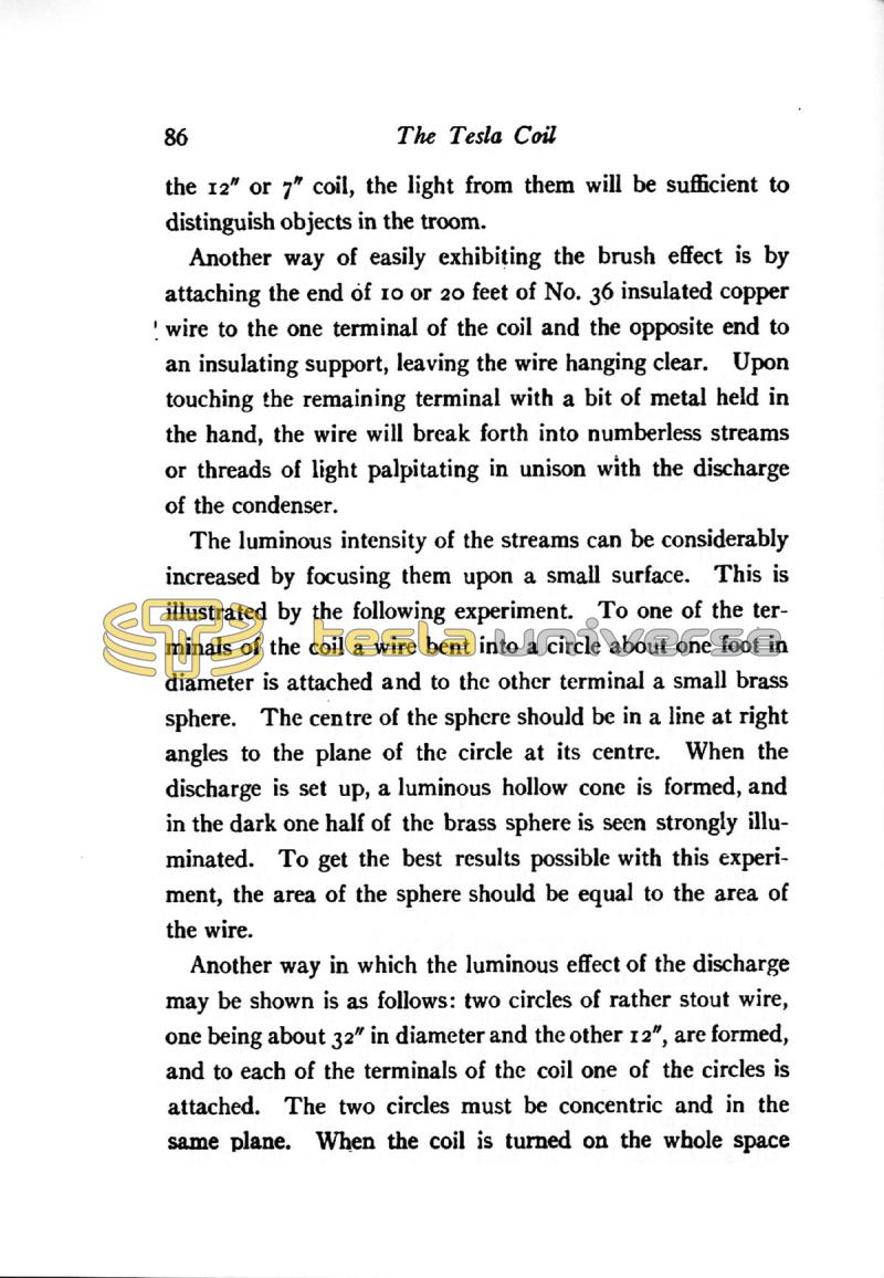The Tesla High Frequency Coil: Its Construction and Uses - Page 86