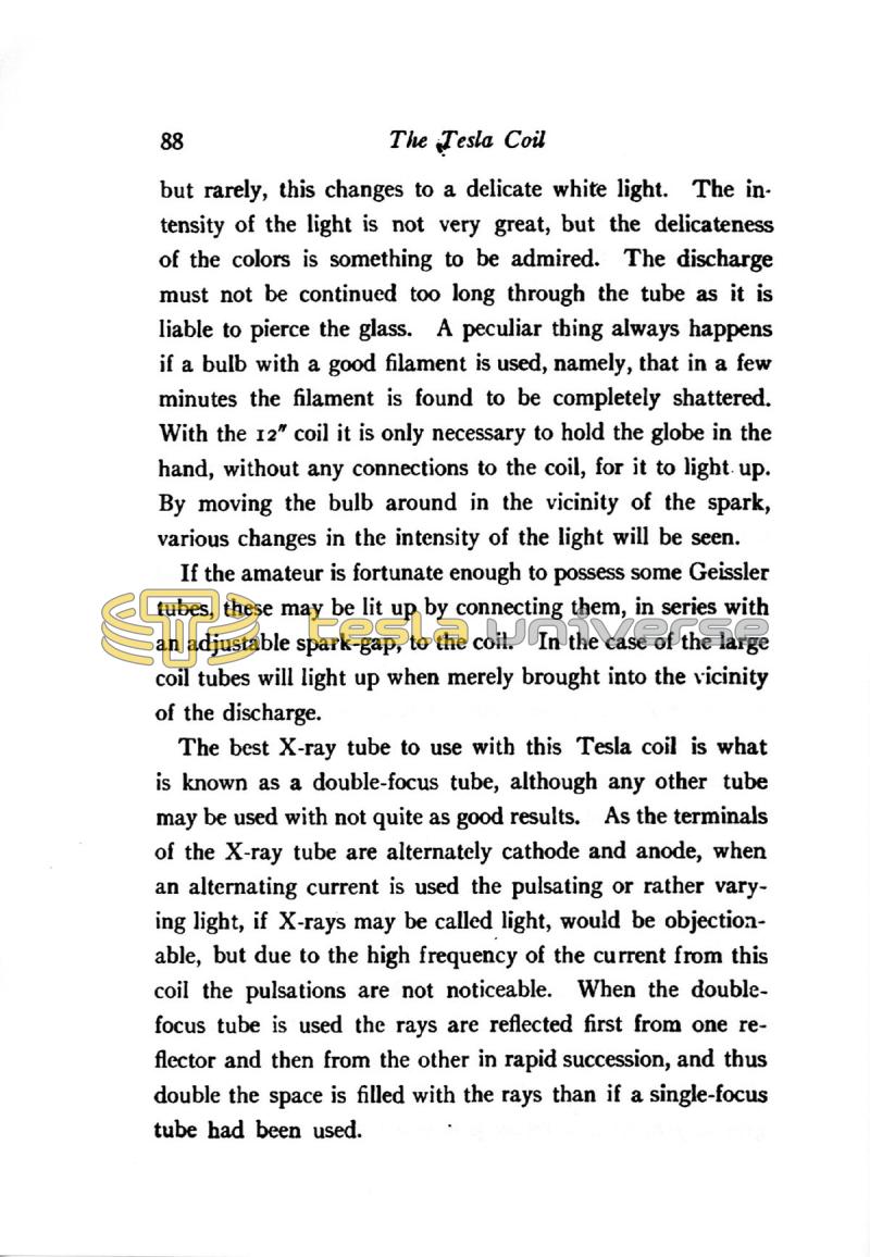 The Tesla High Frequency Coil: Its Construction and Uses - Page 88