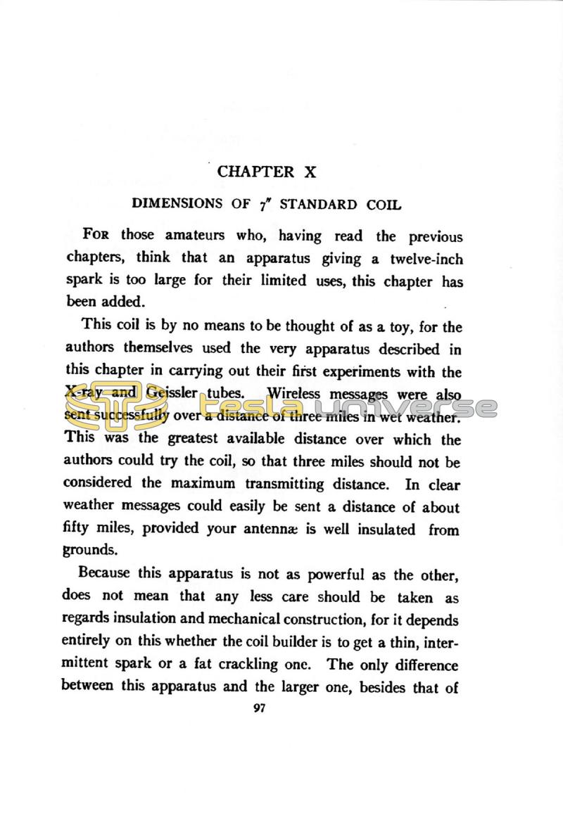 The Tesla High Frequency Coil: Its Construction and Uses - Page 97