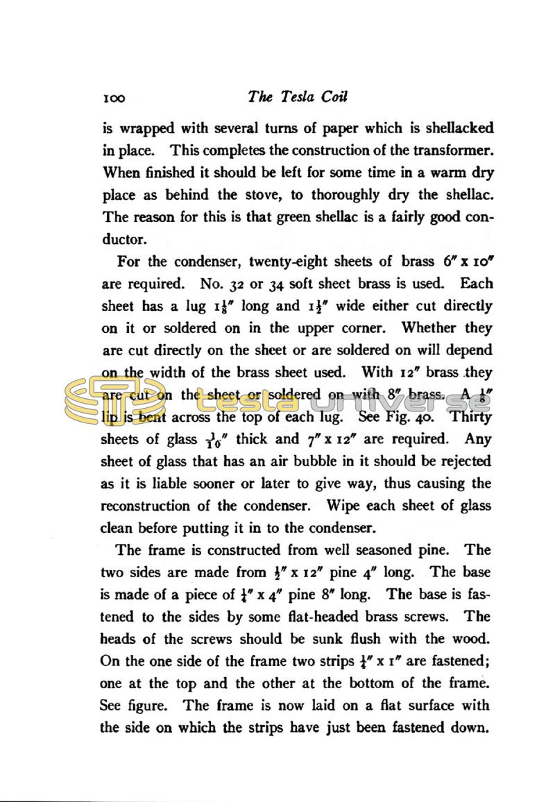 The Tesla High Frequency Coil: Its Construction and Uses - Page 100
