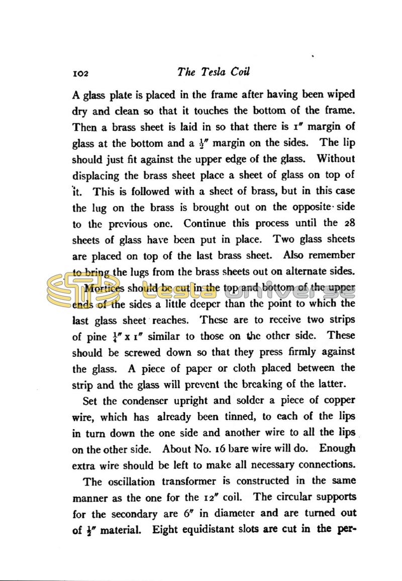 The Tesla High Frequency Coil: Its Construction and Uses - Page 102