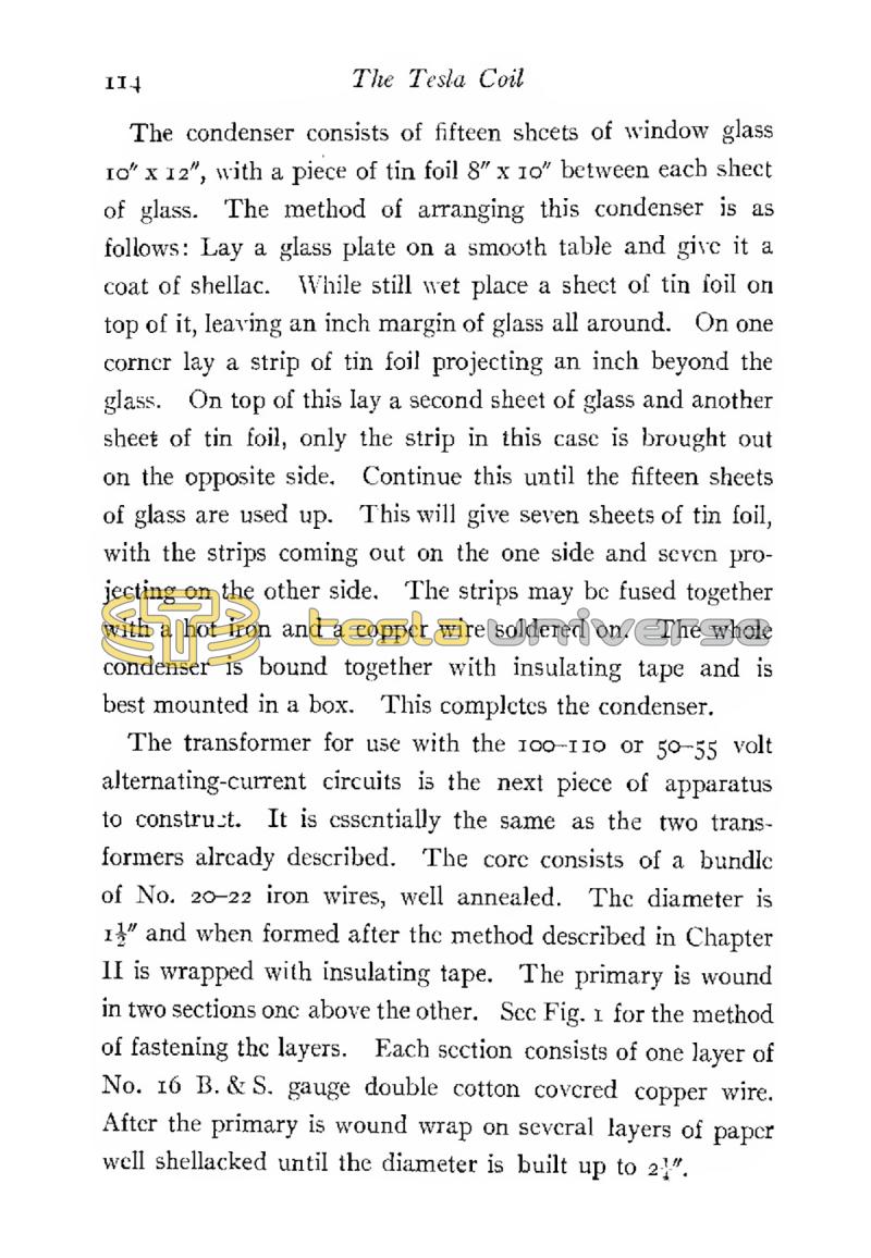 The Tesla High Frequency Coil: Its Construction and Uses - Page 114