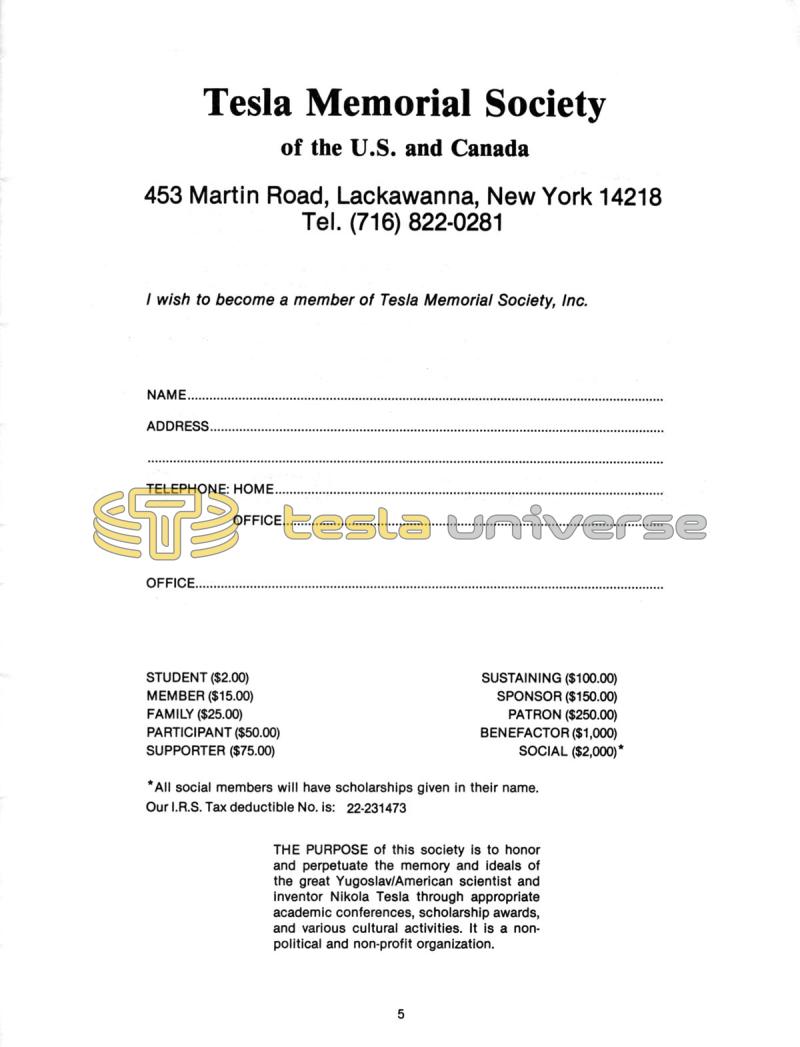 The Tesla Journal - Number 1 - 1981 - Page 5