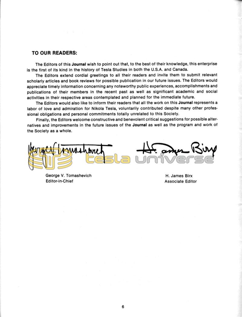 The Tesla Journal - Number 1 - 1981 - Page 6