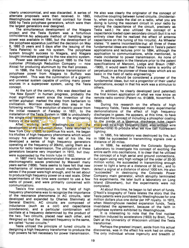 The Tesla Journal - Number 1 - 1981 - Page 19