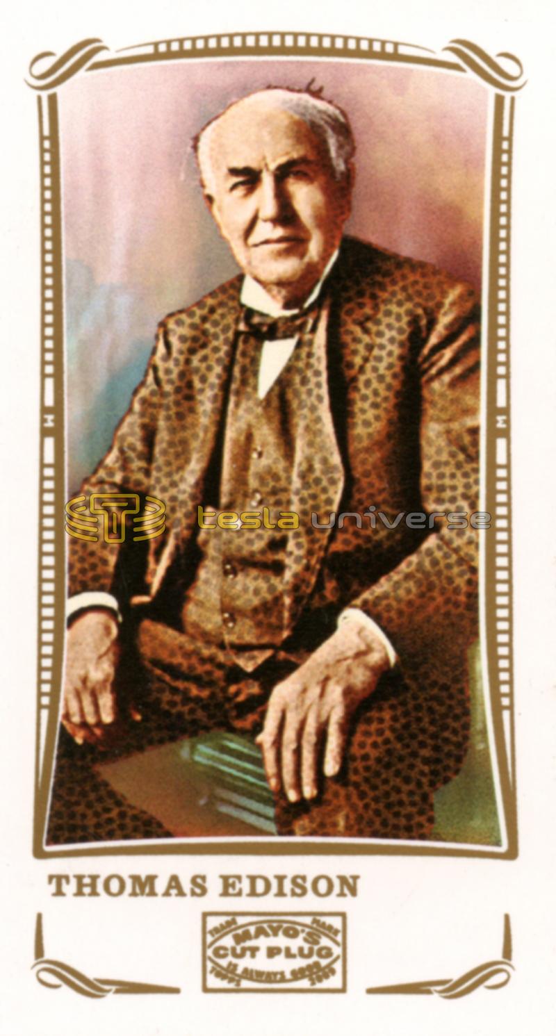 Topps World's Fair card featuring Thomas Edison