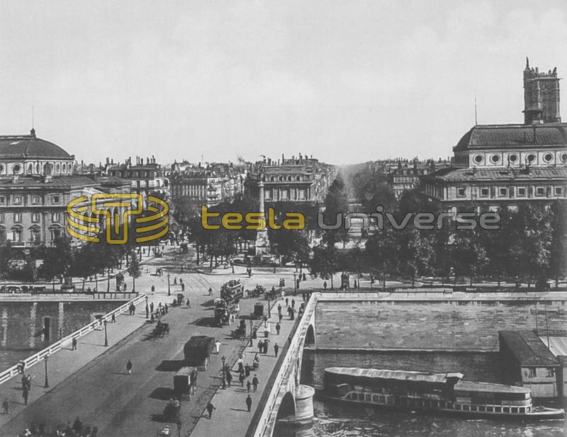Seine, Paris where Tesla worked in the Ivry-sur-Seine lamp factory