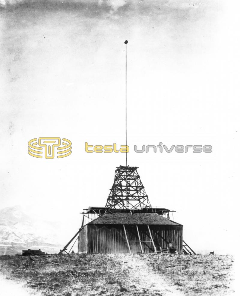 Rear exterior view of Nikola Tesla's Colorado Springs Experimental Station