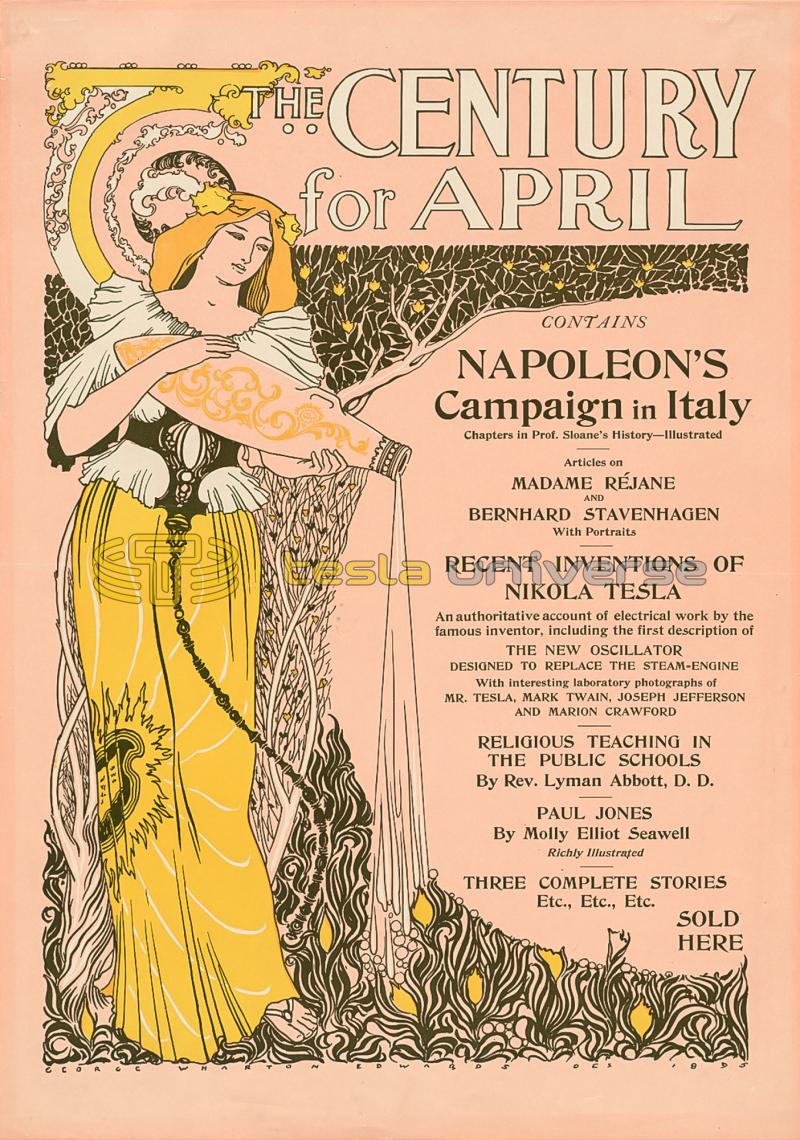 April, 1895 Century promotional poster