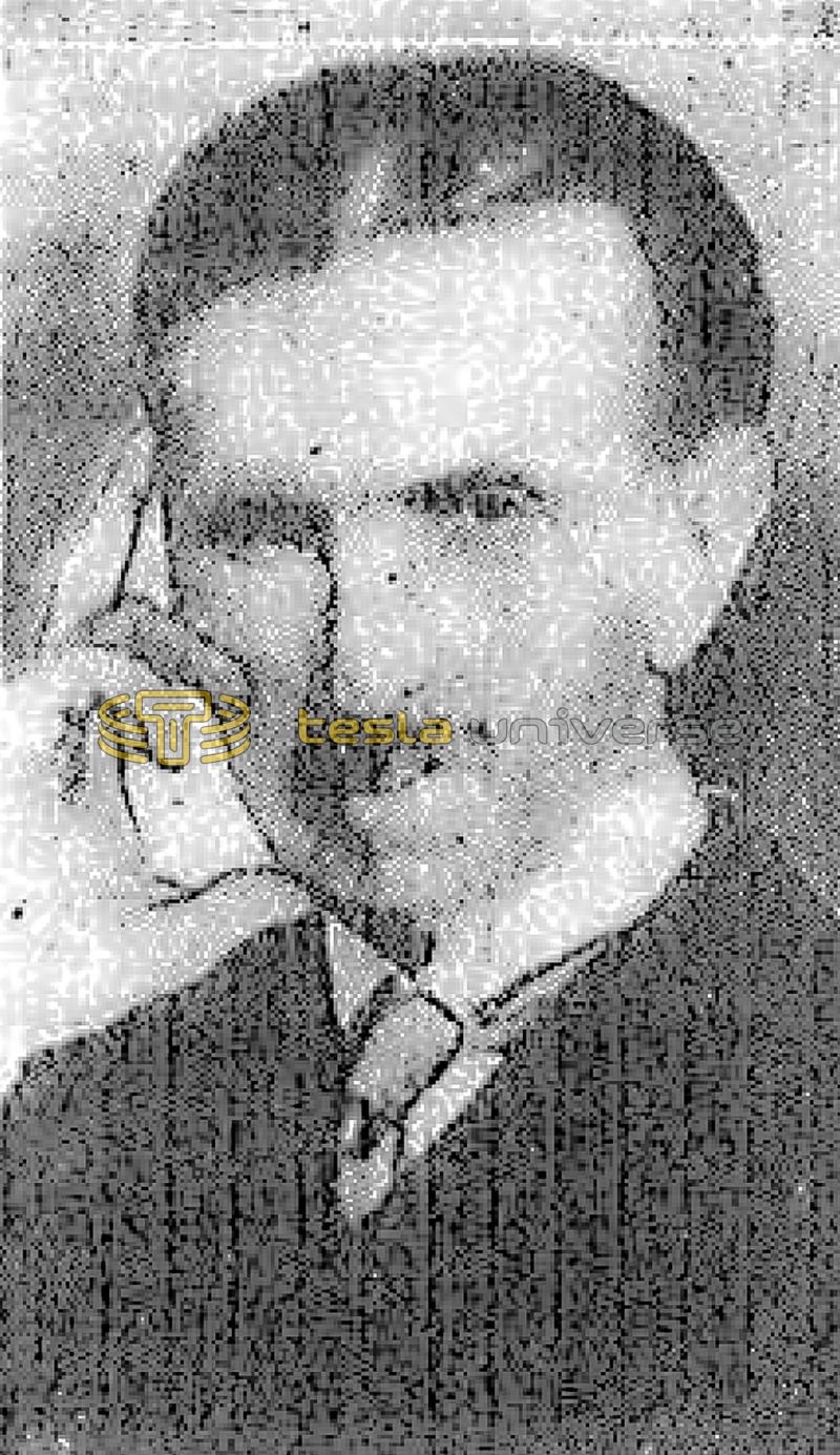 Nikola Tesla, in his famous pose