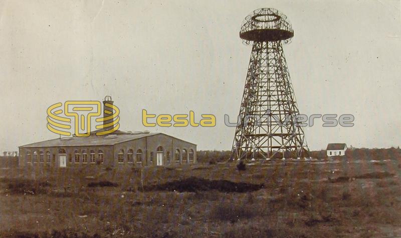 Nikola Tesla's Wardenclyffe Tower and Laboratory from around 1915