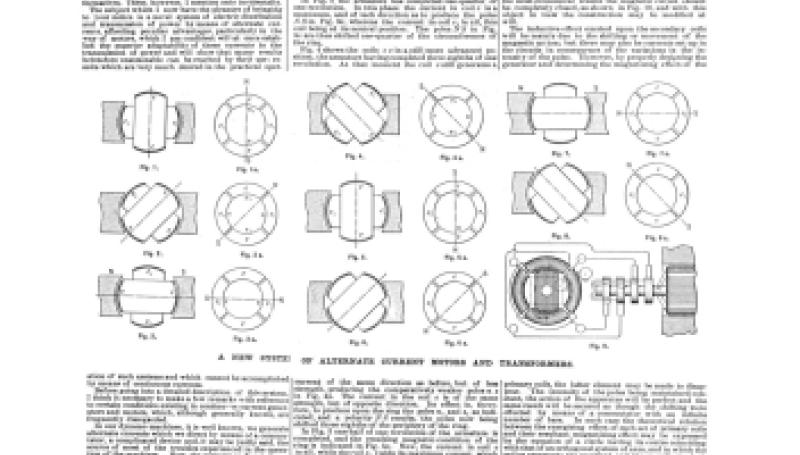 Preview of A New System of Alternate Current Motors and Transformers (original) article