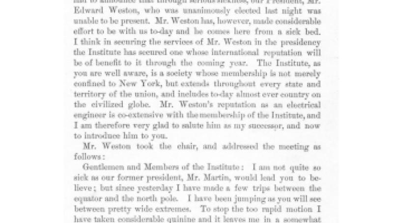 Preview of Meeting Minutes and Reading of Lecture on AC Motors and Transformers article