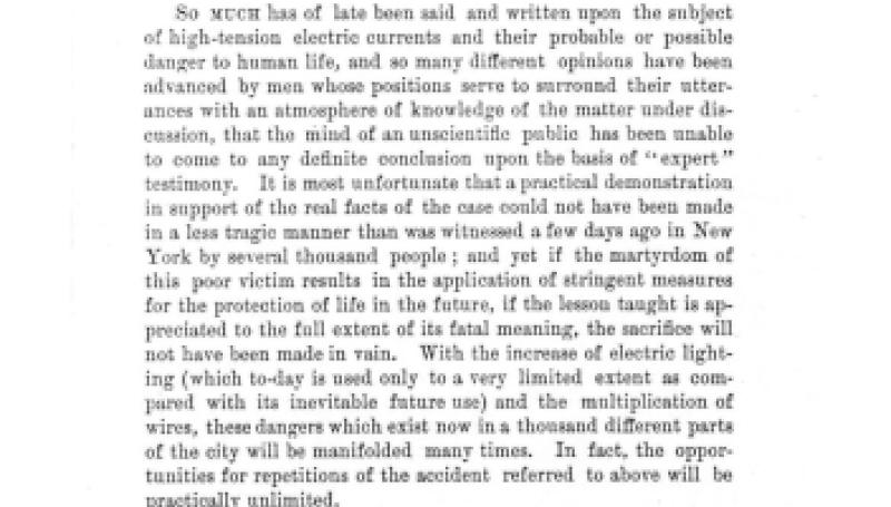 Preview of The Dangers of Electric Lighting article