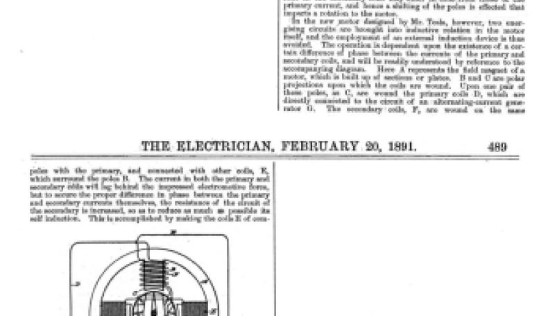 Preview of New Tesla Alternating Motor (reprint 2) article