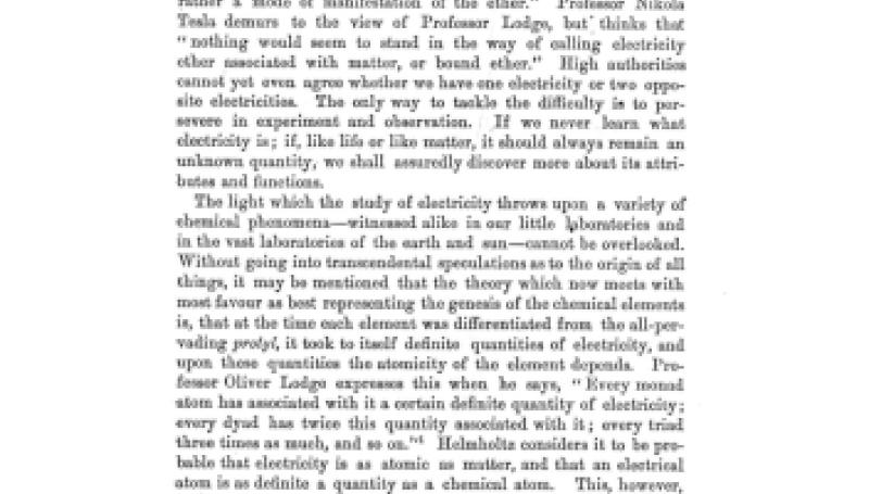 Preview of Some Possibilities of Electricity article