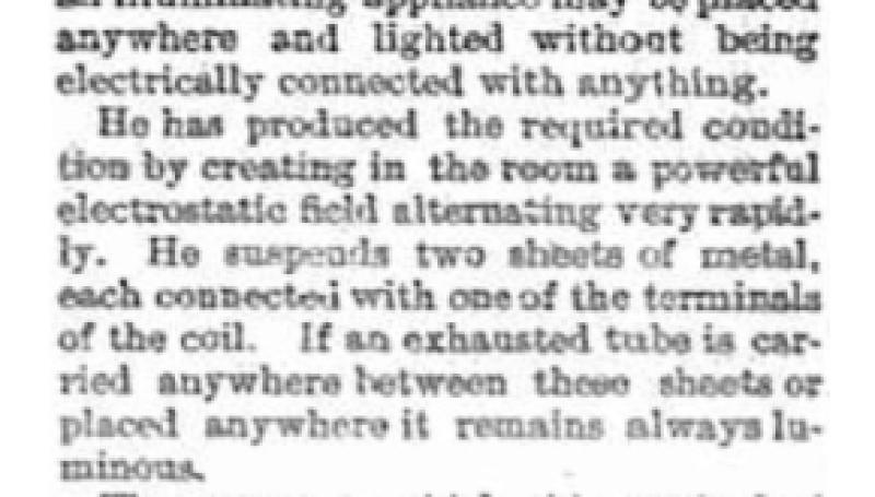 Preview of New Wonders in Electric Lighting article