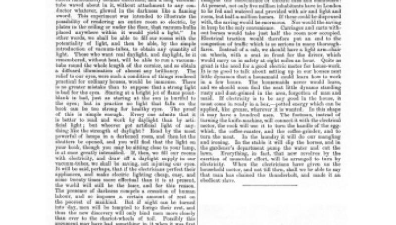 Preview of Electric Light and Electric Force article