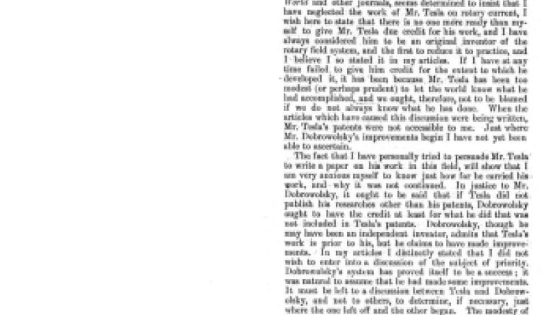 Preview of Mr. Tesla and the Drehstrom System article