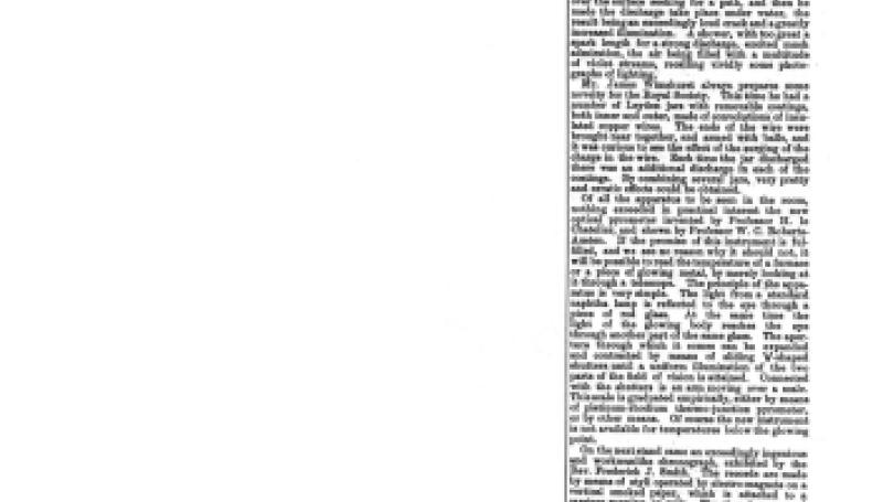 Preview of Royal Society Conversazione article