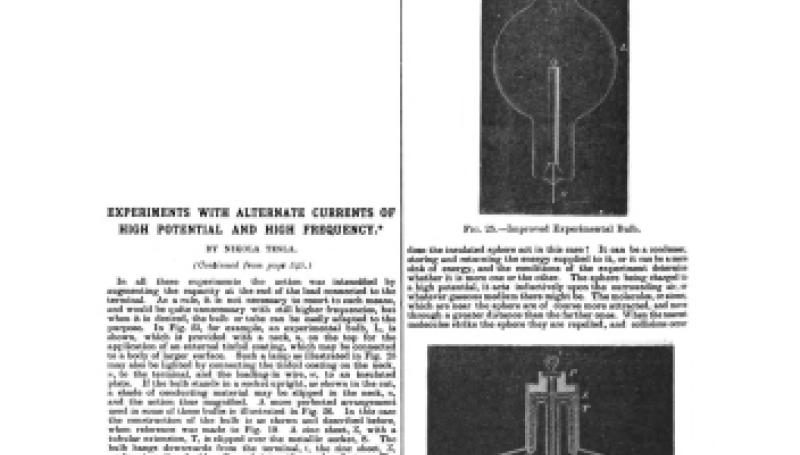 Preview of Experiments with Alternate Currents of High Potential and High Frequency - Part VIII article