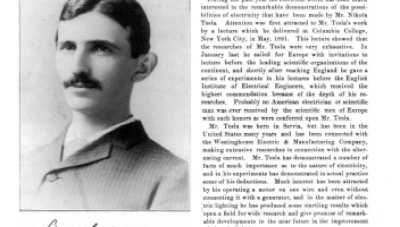Preview of Mr. Nikola Tesla's Remarkable Demonstrations article