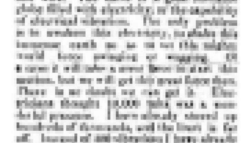 Preview of Without Wires - The Startling Claims of a Young Electrician article
