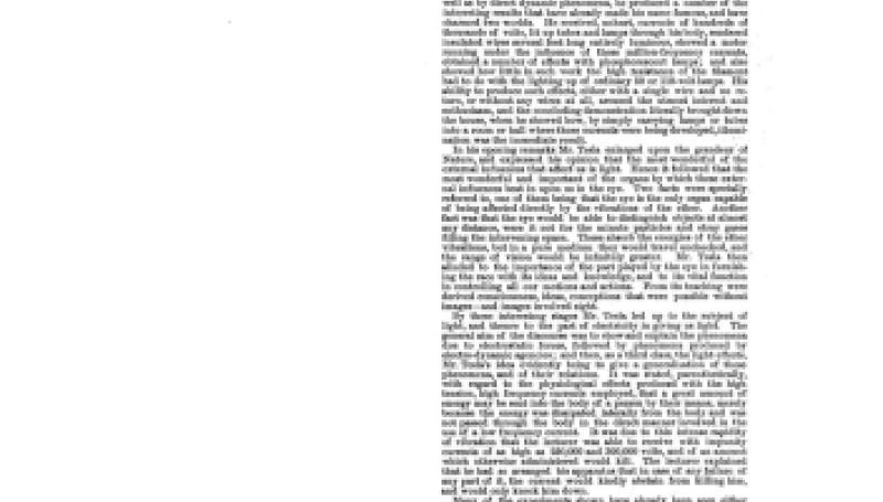 Preview of The Tesla Lecture at St. Louis (reprint) article