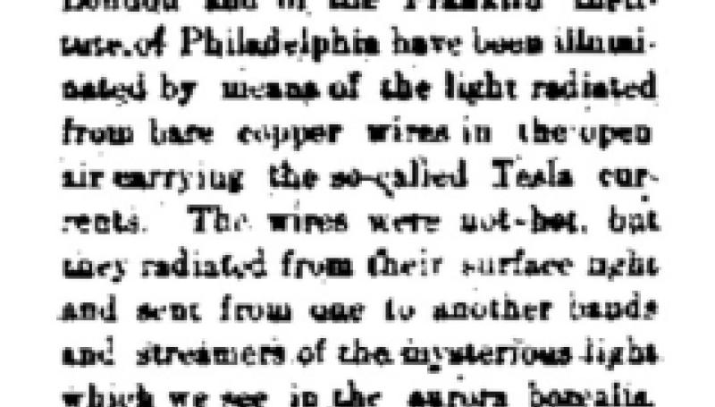 Preview of Light Without Heat (Mar. 24, 1893) article