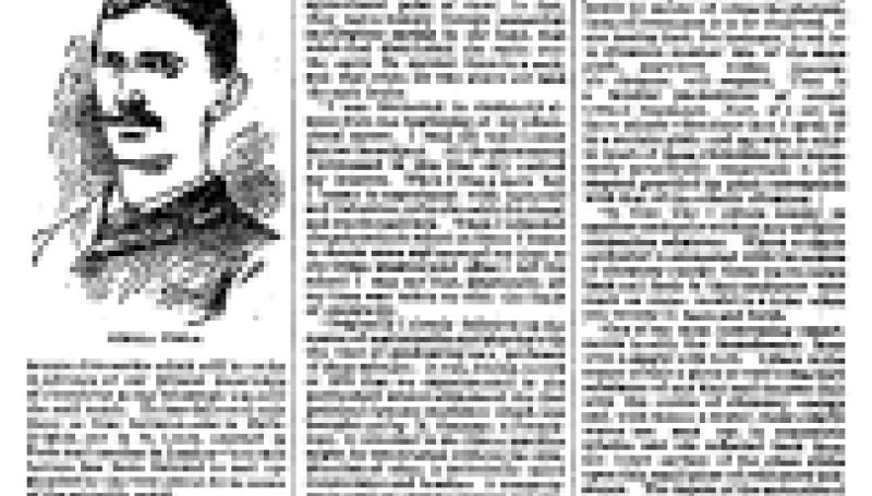 Preview of Nikola Tesla - Called the Most Remarkable Electrician of the Century article