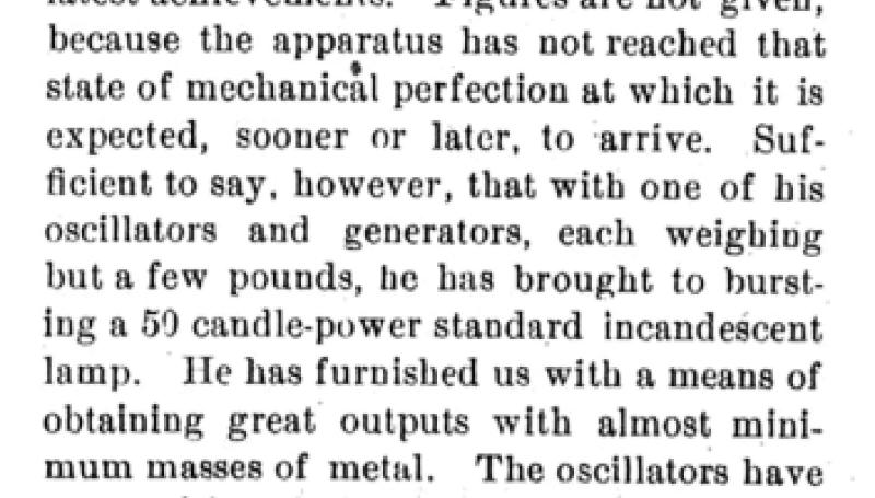 Preview of The Mechanical and Electrical Oscillators of Nikola Tesla - Editorial article