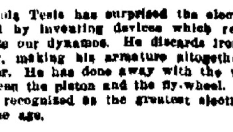 Preview of The Greatest Electrician of the Age article