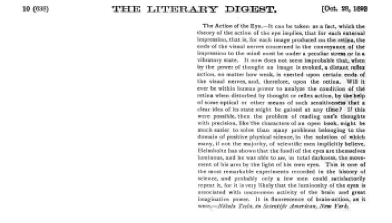 Preview of The Action of the Eye (Excerpt) article