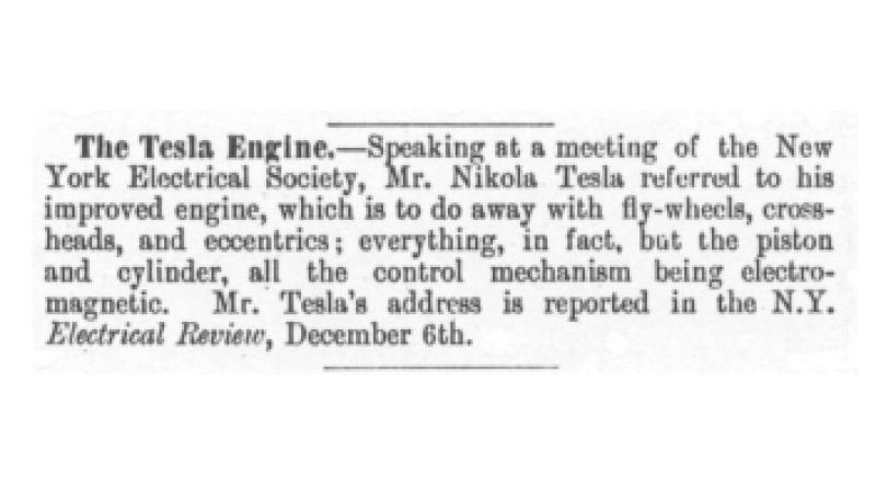 Preview of The Tesla Engine article