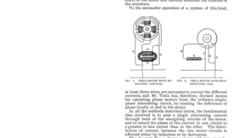 Preview of Tesla Motors Operated from Single Phase Two-Wire Alternating Circuits  (reprint 2) article