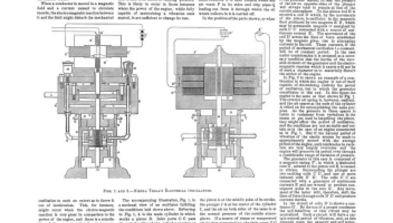 Preview of Tesla's Electrical Oscillators (Jan. 10, 1894) article