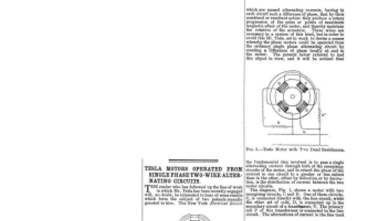 Preview of Tesla Motors Operated from Single Phase Two-Wire Alternating Circuits (reprint 3) article